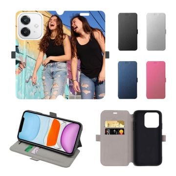 Custom OPPO A3 4G Leather Full Print Flip Wallet Phone Case with Photos, Name, Design, etc.