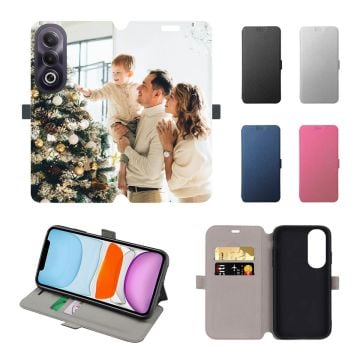 Personalized OPPO A3x (China) Leather Full Print Flip Wallet Phone Case with Pictures, Design, Texts, etc.