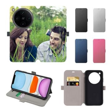 Customized OPPO Find X8 Pro Leather Full Print Flip Wallet Phone Case with Pictures, Design, Texts, etc.