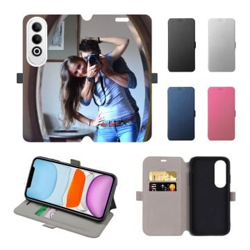 Custom OPPO K12 Plus Leather Full Print Flip Wallet Phone Case with Design, Photos, Texts, etc.