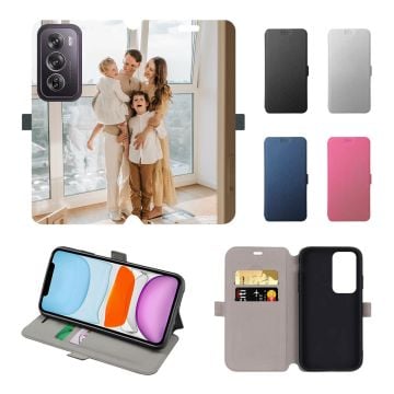 OPPO Reno12 Pro (China) Leder Flip Case Handyhülle mit eigenem Foto selbst online gestalten