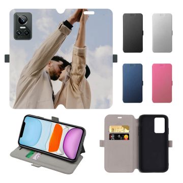 Personalized Realme GT Neo 3 150W Leather Full Print Flip Wallet Phone Case with Your Photos, Texts, Design, etc.