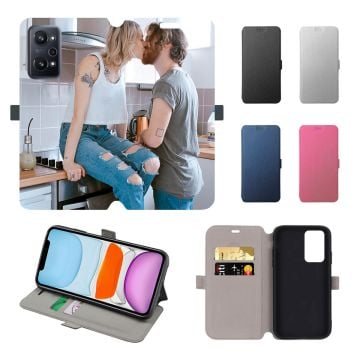 gepersonaliseerd Realme GT Neo 3T flip hoesje ontwerpen en bedrukken met foto
