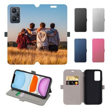 Custom Realme GT Neo2 Leather Flip Wallet Phone Case with Your Own Photos, Texts, Design, etc. - Full Printing