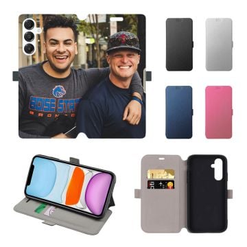 Personalized Samsung Galaxy A16 Leather Full Print Flip Wallet Phone Case with Photos, Name, Design, etc.