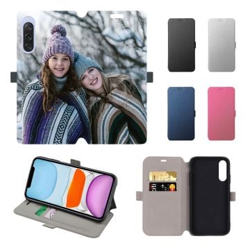 Personalized SONY Xperia 10 V Leather Full Print Flip Wallet Phone Case with Design, Photos, Texts, etc.