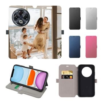 Personalisierte TECNO Spark 30 Leder Flip Case Handyhülle mit Foto und Design selbst gestalten