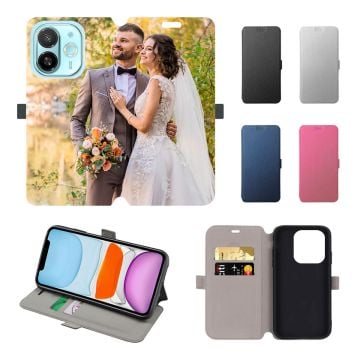 Personalisierte TECNO Spark 30C 5G Leder Flip Case Handyhülle mit Foto und Design selbst gestalten