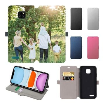 Personalized Ulefone Note 7T Leather Flip Wallet Phone Case with Your Photos, Texts, Design, etc. - Full Printing