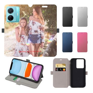 vivo S15e Leder Flip Case Handyhülle mit eigenem Foto und Design selbst online gestalten
