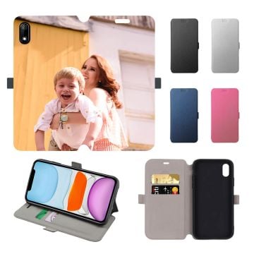 مخصص Wiko Y70 حافظة هاتف جلدية بطباعة كاملة قابلة للطي مع صورك ونصوصك وتصميمك وما إلى ذلك.