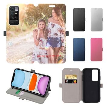 Xiaomi Redmi Note 11 4G Leder Flip Case Handyhülle mit eigenem Foto und Design selbst online gestalten