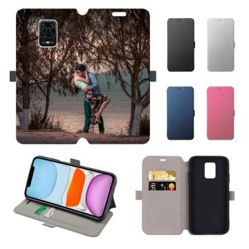 Xiaomi Redmi Note 9 Pro (India) Leder Flip Case Handyhülle mit eigenem Design und Foto selber online machen