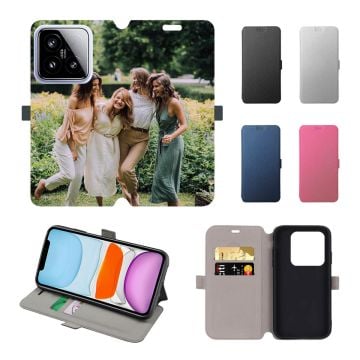Custom Xiaomi 15 Leather Full Print Flip Wallet Phone Case with Design, Pictures, Texts, etc.