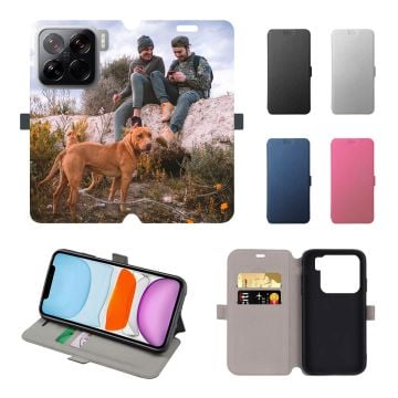 Custom Xiaomi 15 Pro Leather Full Print Flip Wallet Phone Case with Design, Pictures, Texts, etc.
