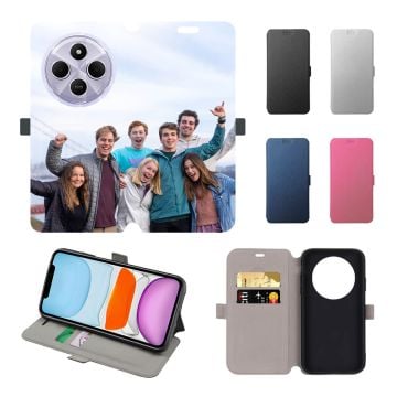 Custom Xiaomi Redmi 14R Leather Full Print Flip Wallet Phone Case with Photos, Name, Design, etc.