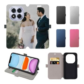 Custom Xiaomi Redmi Note 14 Pro Leather Full Print Flip Wallet Phone Case with Design, Photos, Texts, etc.