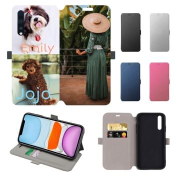 Custom ZTE Axon 10s Pro 5G Leather Flip Wallet Phone Case with Your Own Photos, Texts, Design, etc. - Full Printing