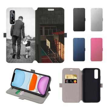 Realme Narzo 20 Pro Leder Flip Case Handyhülle mit eigenem Design und Foto selbst online machen