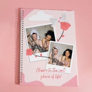 Regalos de jubilación personalizados - Cuaderno de espiral A4 personalizado con foto y letra