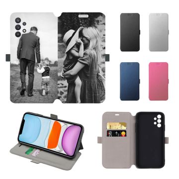 Samsung Galaxy A32 5G Leder Flip Case Handyhülle mit eigenem Foto und Design selbst online machen