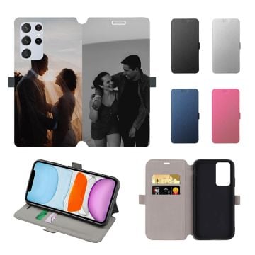 Samsung Galaxy S21 Ultra 5G flip hoesje ontwerpen en maken met eigen foto