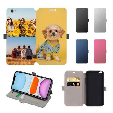 vivo Y66 Leder Flip Case Handyhülle mit eigenem Foto und Design selbst online machen