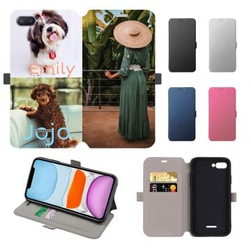Funda móvil estilo flip para Xiaomi Redmi 6A personalizada con fotos