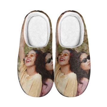 Personalisierte Baumwollpantoffeln für Damen mit Foto und Design selbst online machen
